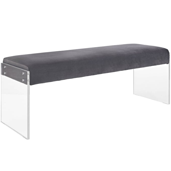 Modway Furniture Roam Gray Bench EEI-2461-GRY