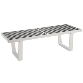 Modway Furniture 4 Feet Stainless Steel Bench