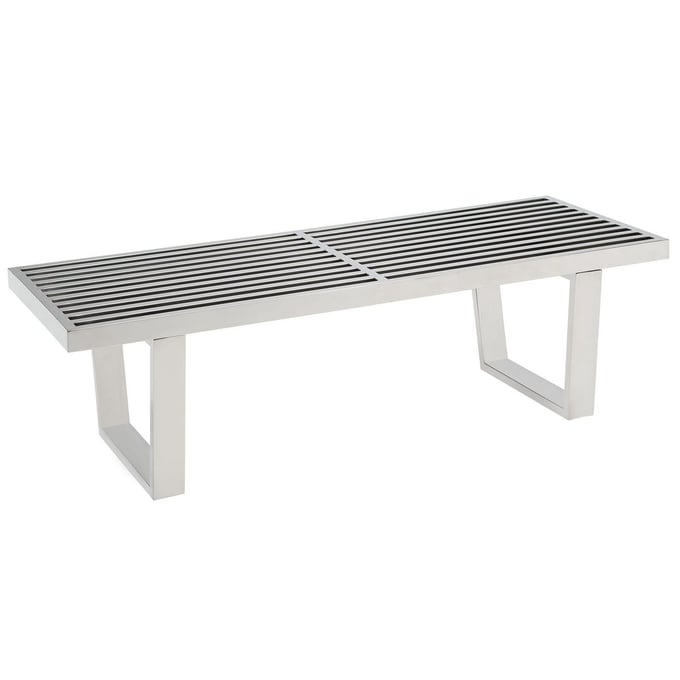 Modway Furniture 4 Feet Stainless Steel Bench EEI-247-SLV