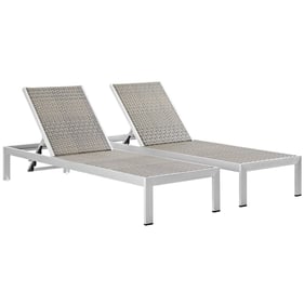 2 Modway Furniture Shore Rattan Outdoor Chaises