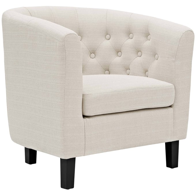 Modway Furniture Prospect Beige Upholstered Armchair EEI-2551-BEI