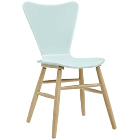 Modway Furniture Cascade Light Blue Wood Dining Chair