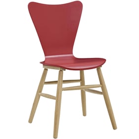 Modway Furniture Cascade Red Wood Dining Chair