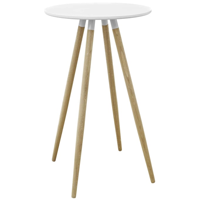 Modway Furniture Track White Round Bar Table EEI-2675-WHI-SET