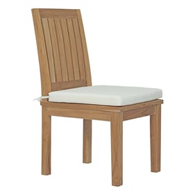 Modway Furniture Marina White Outdoor Patio Teak Dining Chair