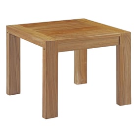 Modway Furniture Upland Natural Outdoor Patio Wood Side Table