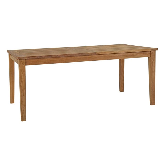 Modway Furniture Marina Natural Extendable Outdoor Patio Teak Dining Table EEI-2714-NAT