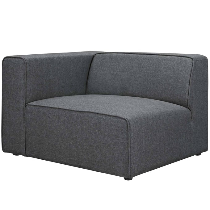 Modway Furniture Mingle Gray Left Facing Sofa EEI-2720-GRY