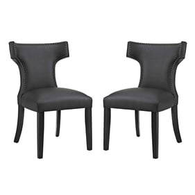 2 Modway Furniture Curve Black Dining Side Chairs