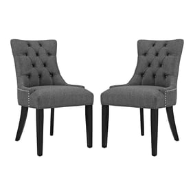 2 Modway Furniture Regent Gray Fabric Dining Side Chairs