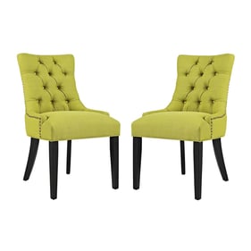 2 Modway Furniture Regent Wheatgrass Fabric Dining Side Chairs