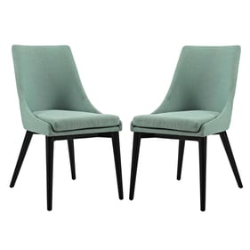 2 Modway Furniture Viscount Laguna Fabric Dining Side Chairs