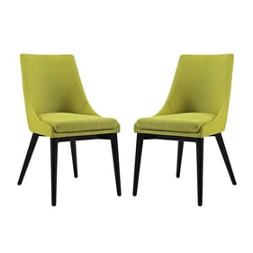 2 Modway Furniture Viscount Wheatgrass Fabric Dining Side Chairs