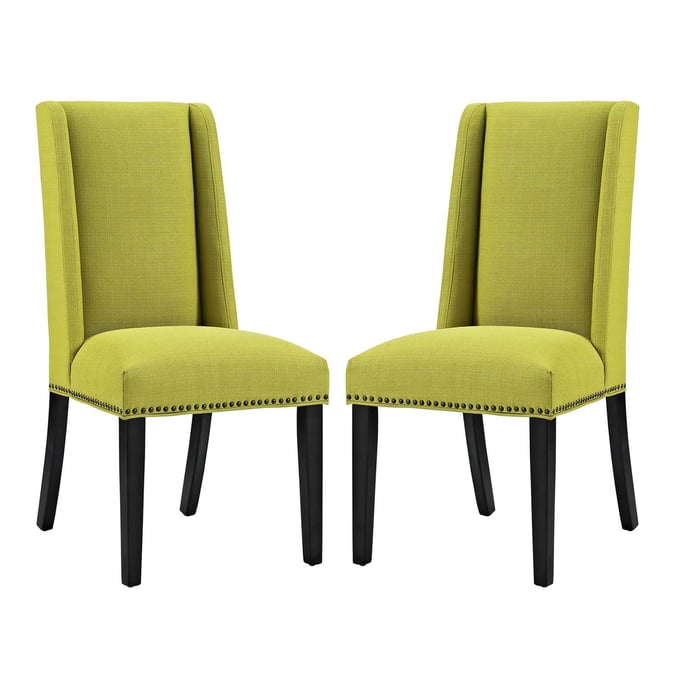 2 Modway Furniture Baron Wheatgrass Fabric Dining Chairs EEI-2748-WHE-SET