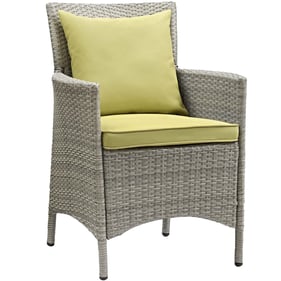 Modway Furniture Conduit Light Gray Peridot Outdoor Patio Dining Armchair