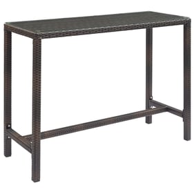 Modway Furniture Conduit Brown Outdoor Patio Large Bar Table