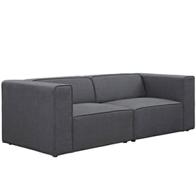 Modway Furniture Mingle Gray Upholstered Loveseat