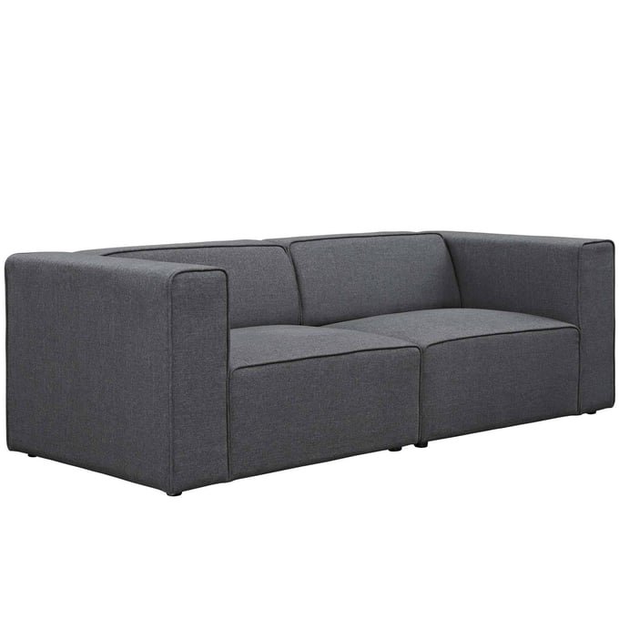 Modway Furniture Mingle Gray Upholstered Loveseat EEI-2825-GRY