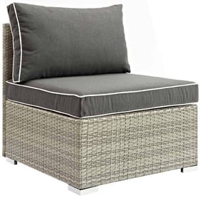 Modway Furniture Repose Charcoal Outdoor Patio Armless Chair