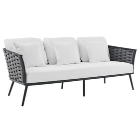 Modway Furniture Stance Gray White Outdoor Patio Sofa