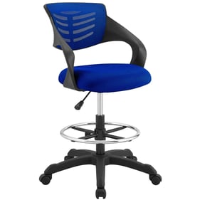 Modway Furniture Thrive Blue Mesh Drafting Chair