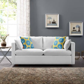 Modway Furniture Activate White Upholstered Sofa