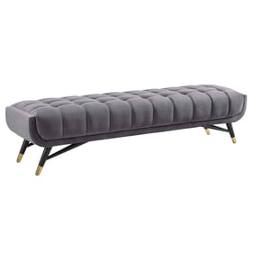 Modway Furniture Adept Gray Upholstered Bench