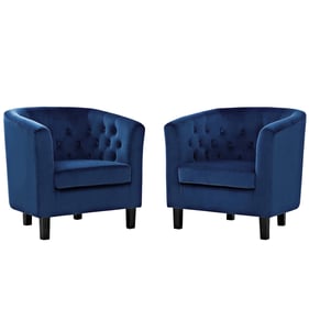 2 Modway Furniture Prospect Navy Armchairs