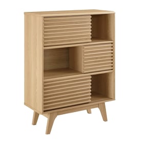 Modway Furniture Render Oak Display Storage Cabinet