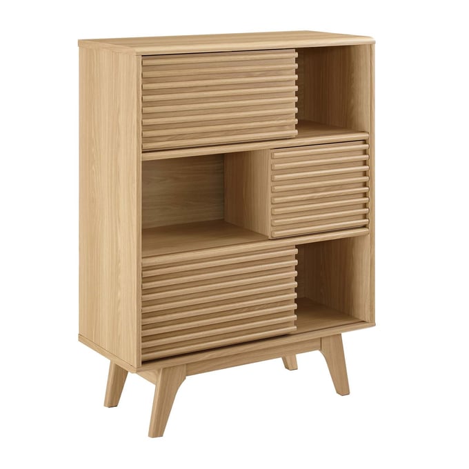 Modway Furniture Render Oak Display Storage Cabinet EEI-3343-OAK