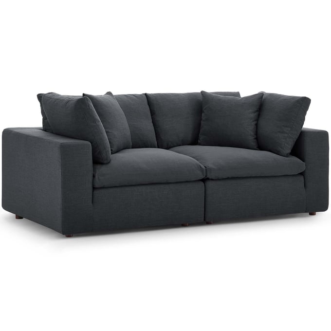 Modway Furniture Commix Gray Loveseat EEI-3354-GRY