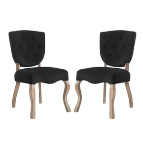 2 Modway Furniture Array Black Dining Side Chairs