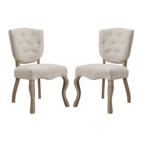 2 Modway Furniture Array Beige Dining Side Chairs