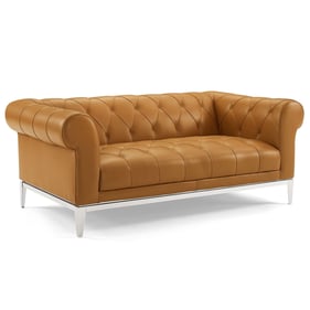 Modway Furniture Idyll Tan Leather Loveseat