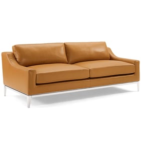 Modway Furniture Harness Tan Leather Sofa