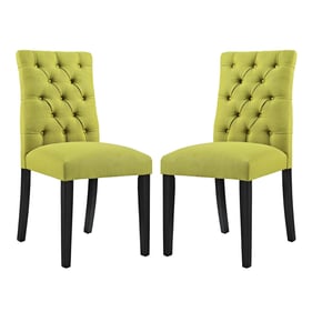 2 Modway Furniture Duchess Wheatgrass Fabric Dining Chairs