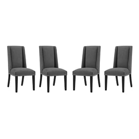 4 Modway Furniture Baron Gray Fabric Dining Chairs