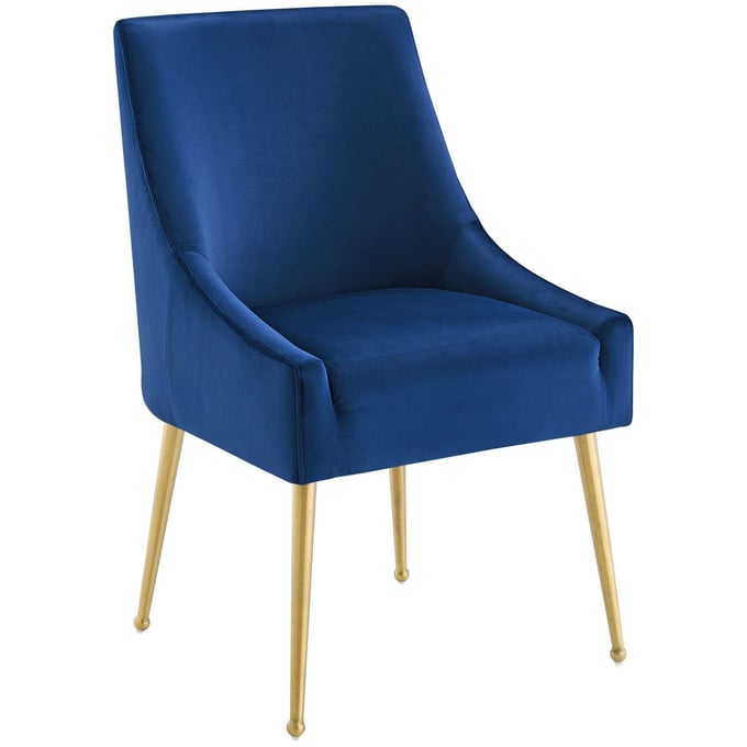 Modway Furniture Discern Navy Velvet Dining Chair EEI-3508-NAV