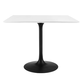 Modway Furniture Lippa Black White 36 Inch Square Dining Table