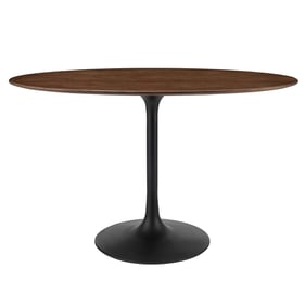 Modway Furniture Lippa Black Walnut 48 Inch Oval Dining Table