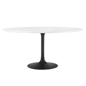 Modway Furniture Lippa Black White 60 Inch Round Dining Table