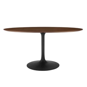 Modway Furniture Lippa Black Walnut 60 Inch Oval Dining Table