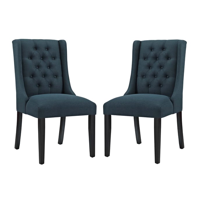 2 Modway Furniture Baronet Azure Fabric Dining Chairs EEI-3557-AZU