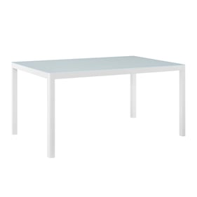 Modway Furniture Raleigh White Outdoor Patio Dining Table