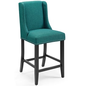 Modway Furniture Baron Teal Fabric Counter Stool