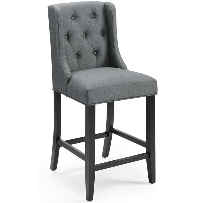 Modway Furniture Baronet Gray Fabric Counter Height Stool EEI-3739-GRY