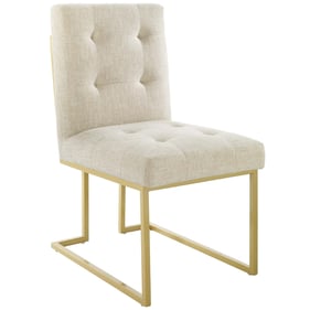 Modway Furniture Privy Gold Beige Fabric Dining Chair