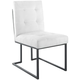 Modway Furniture Privy Black White Fabric Dining Chair