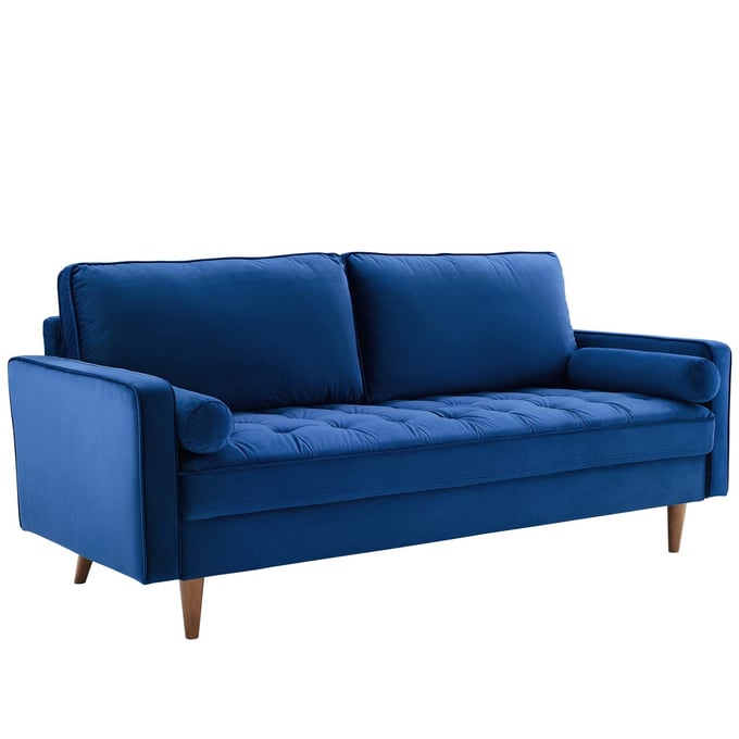 Modway Furniture Valour Navy Velvet Sofa EEI-3764-NAV