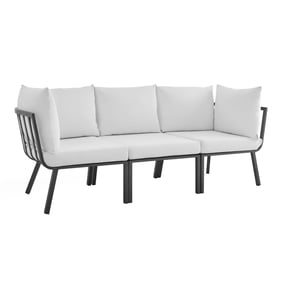 Modway Furniture Riverside Gray White Outdoor Patio Sofa